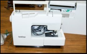 Brother Compal Opus Sewing Machine Model Number 845 complete with carry case, instruction manual,