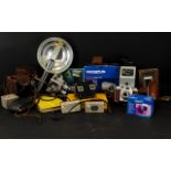 Mixed Lot Of Camera Related Items - To Include A G.B.Bell & Howell 8mm Projector Model 606 H.