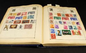 Stamp Interest: Very well filled blue Strand stamp album with strength in lots of countries. Lots of