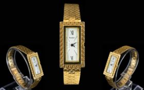 Bueche Girod Attractive 1960's Mechanical 18ct Gold Ladies Wrist Watch,