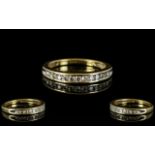 18ct Yellow Gold Diamond Set - Half Eternity Ring, Set with 13 Round Brilliant Cut Diamonds.