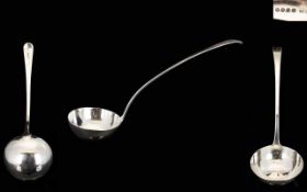 George III - Richard Crossley Excellent Quality Large and Impressive Solid Silver Ladle In