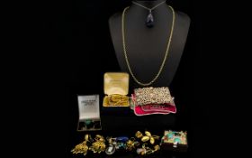 A Mixed Collection Of Costume Jewellery A varied lot to include various stud earrings,