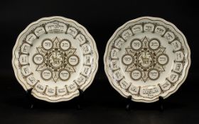 Spode Earthenware 2 x Service of Passover Plates, used for the Pesach Service.