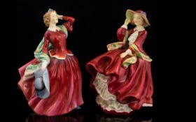 Two Early 1930's Royal Doulton Figurines To include HN 2065, 'Blithe Morning' Designer L.