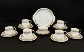 Paragon Belinda Part Tea Service - to include six cups, seven saucers, one bread and butter plate,