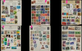 Very full old Strand stamp album. Mostly more modern stamps, but several earlier good stamps noted.