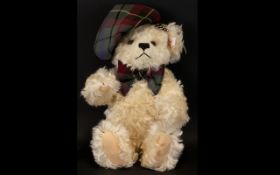 Steiff - White Mohair Scottish Teddy Bear 2001 - A Specially Commissioned Edition of Just 3000