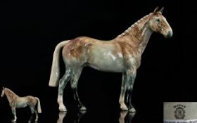 Beswick Horse Figure - Rare Colour way ' Hunter ' Model H260. Strawberry Roan Colour way.