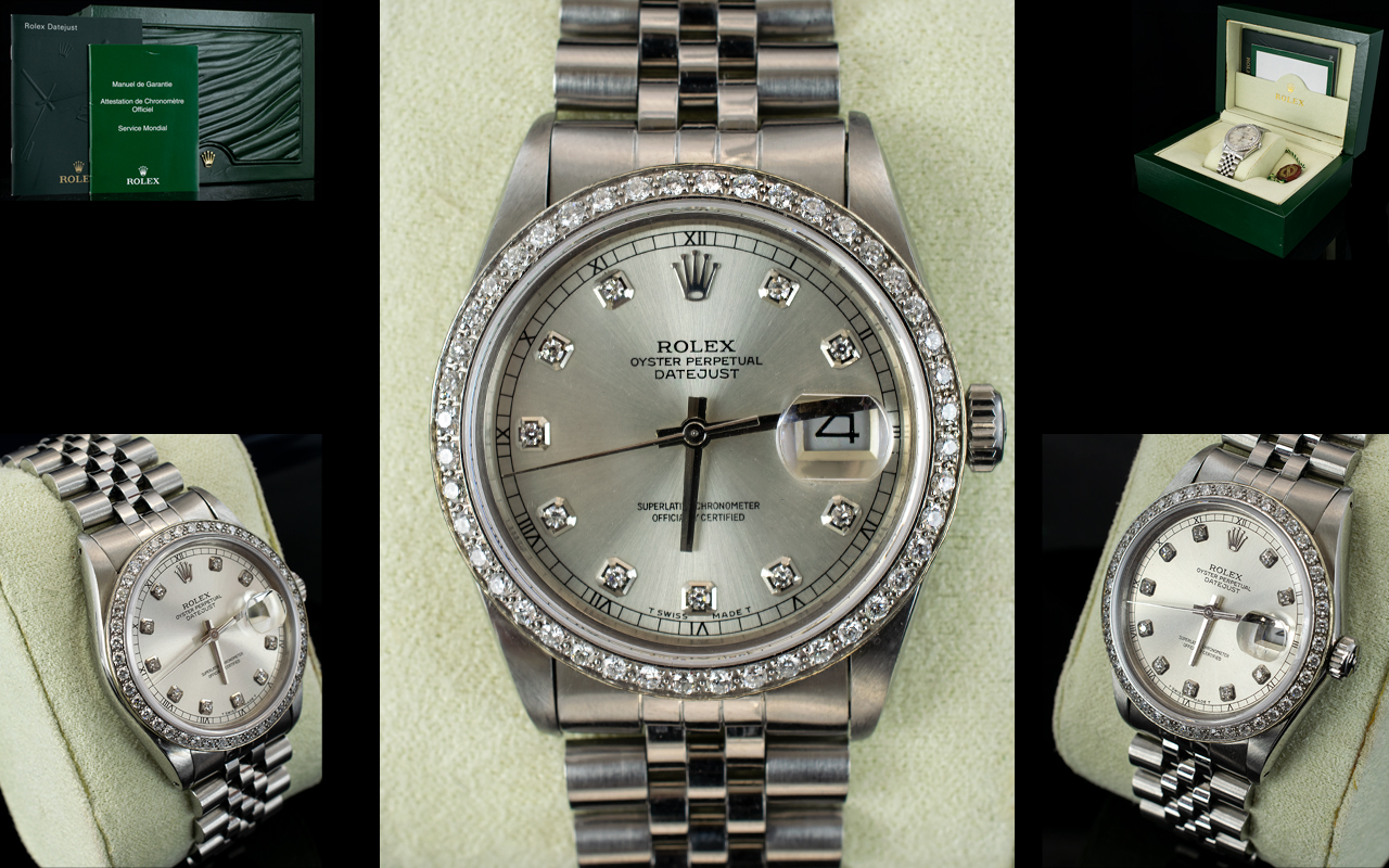 Rolex Automatic Datejust Gents Stainless