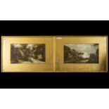 Two Early 20th Century Sepia Prints Each