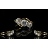 A 9ct Gold And CZ Set Ring Fully hallmar