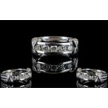 Contemporary Design 18ct White Gold Supe