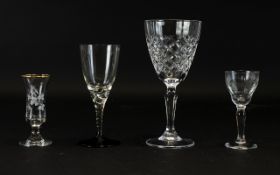 A Mixed Collection Of Cut Glass And Etch