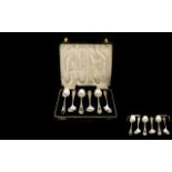 Boxed Set of Six Silver Teaspoons From t