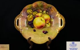 Coalport - Signed and Hand Painted Two H