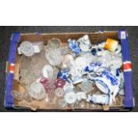A Large Collection Of Mixed Ceramics Glassware To include various delft style figurines and