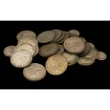 A Quantity Of Silver Coins Varying condition,