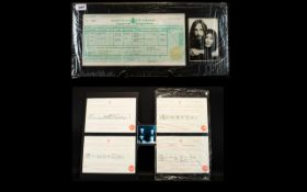 Beatles Interest - Collection Of Birth Certificates Copies Of All Four Beatles Birth Certificates.