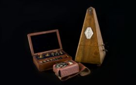 Maelzel Paquet French Vintage Metronome Of Traditional construct,