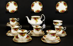 Royal Albert 'Old Country Roses' part tea service to include 6 cups, 6 saucers,