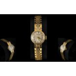 Rolex Ladies 9ct Gold Mechanical Cocktail Wrist Watch, with 17 Jewels Rubies Movement,