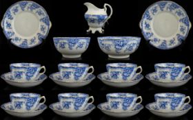 Royal Albert Crown China Part Set comprising 8 cups, 8 saucers, 2 large sandwich plates,
