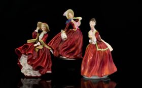 Royal Doulton Collection of Hand Painted Ceramic Figurines ( 3 ) 1/ Top o' the Hill, HN1834,