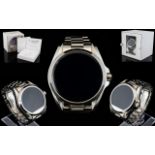Michael Kors MKT 5012 Ladies Bradshaw High Fashion Silver Tone Smart Watch,