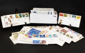 Stamp Interest - Shoebox of modern high quality hand written first day covers.