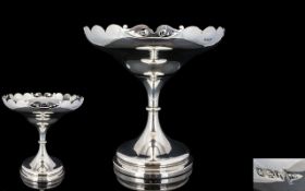 Walker and Hall Impressive and Nice Quality Silver Comport / Tazza of Pleasing Form,