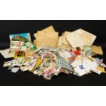 Carrier Bag Full of Mixed Stamps, on and off paper. Completely unsorted and as received by us.