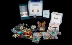 Good Collection of Costume Jewellery, Some are Sterling Silver, Includes Necklaces, bracelets,