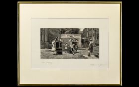 Framed Engraving After The Painting 'The Last Bit Of Scandal' William Frederick Yeames (1835 -