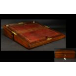 Mahogany Writing Slope Of typical form, three drawers,