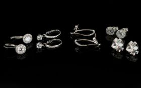 Five Pairs Of Contemporary Silver,