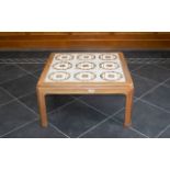 Contemporary Design Good Quality - Good Sized Square Shaped Solid Ash Tile Top Coffee Table, of