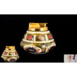 Royal Crown Derby Old Imari Pattern Table Lighter, The Top Section In 22ct Gold, Pattern No 1128 &