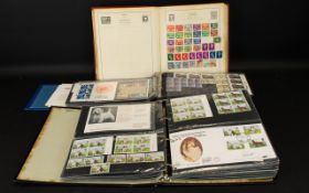 Stamp Interest - Large Box with Old Viceroy Stamp Album includes two folders containing