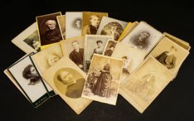 A Collection Of Carte De Visite 23 in total to include various studios eg, Horace H Dudley,