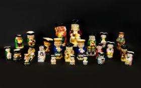 Collection of Toby Jugs various sizes,