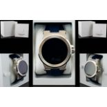 Michael Kors MKT 5008 Access Dylan S/S Blue Rubber Strap Smart Watch, Many Features,