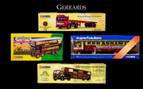 A Collection of Corgi Classics Ltd and Numbered Edition Diecast Model Trucks / Trailers - All with