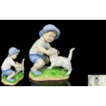 Royal Worcester Hand Painted Porcelain Figure ' Months of Year Series ' - September. Modelled by