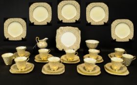 'New Chelsea' Bone China Part Tea Service to include 12 Cups, 10 Saucers,