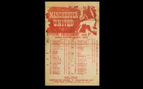 1946 Manchester United v Bradford Park Avenue. Very scarce item, quite frail owing to age.