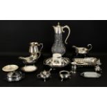Collection Of Silver Plate To Include Viners Of Sheffield Miniature Wine Cooler, Two Basket Trays,
