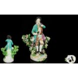 Chelsea Derby Hand Painted Porcelain Figure - Painted In Polychrome Enamels,