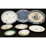 Collection of Plates to include a large platter Staffordshire 'Old Granite' by Johnson Brothers