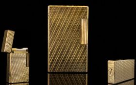 S.T. Dupont - Paris Gold Plated Lighter. c.1960's.